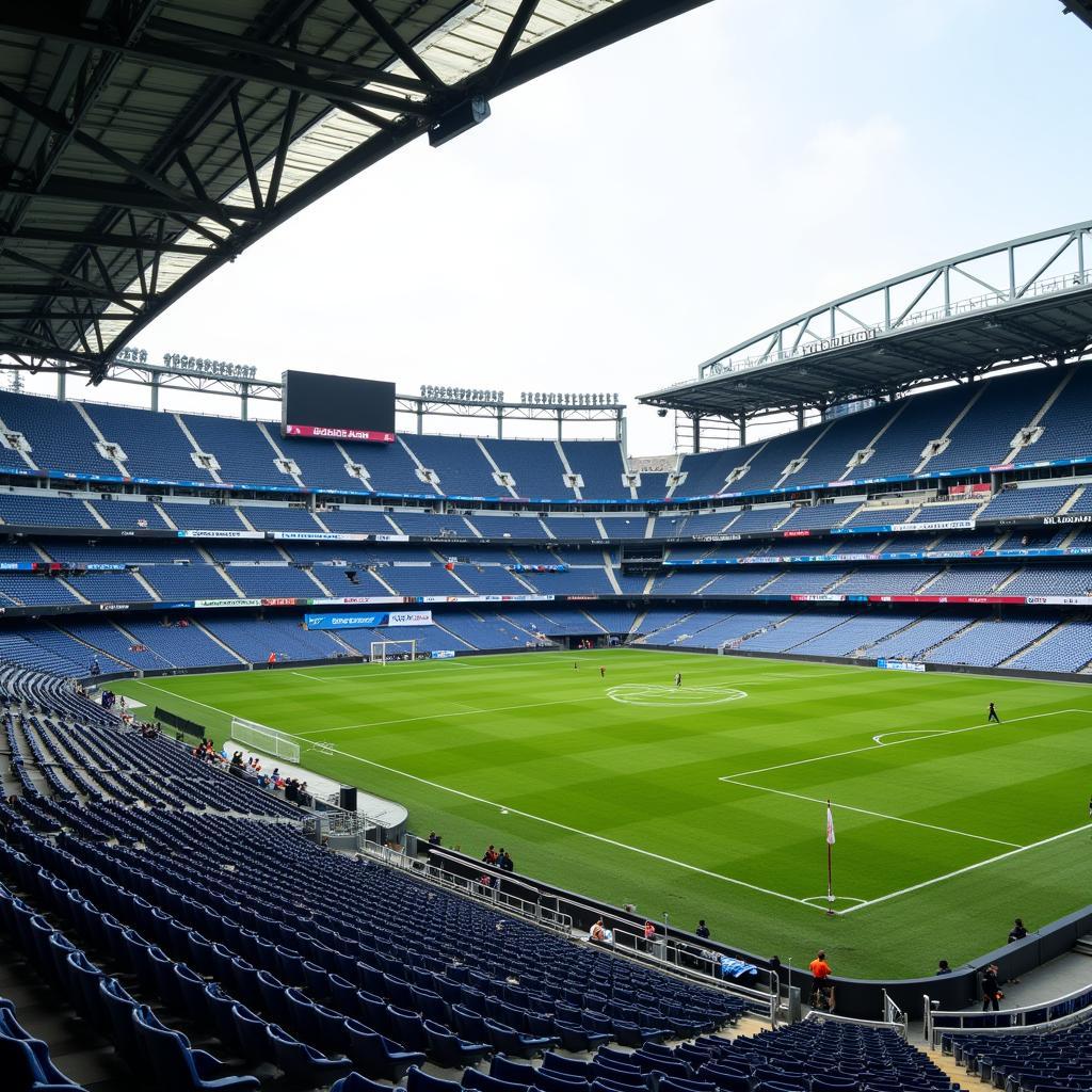 Thiết kế hiện đại của BBVA Stadium.