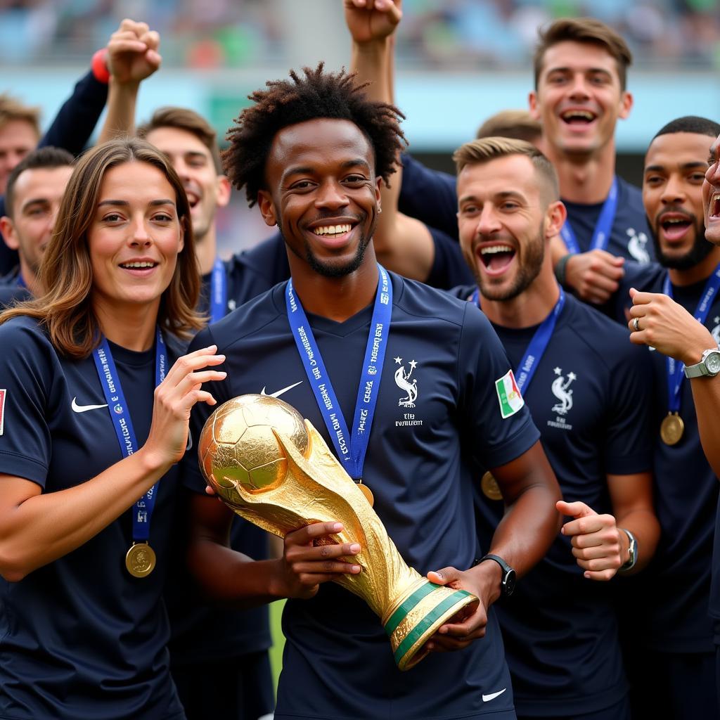 Thomas Lemar Cùng Đội Tuyển Pháp Vô Địch World Cup