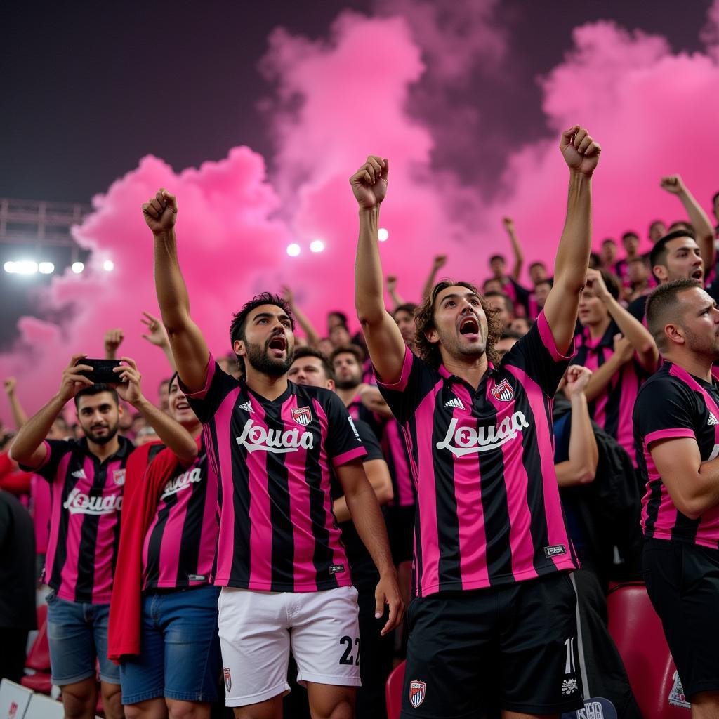 Cổ vũ nhiệt tình của Tifosi Del Palermo trên khán đài