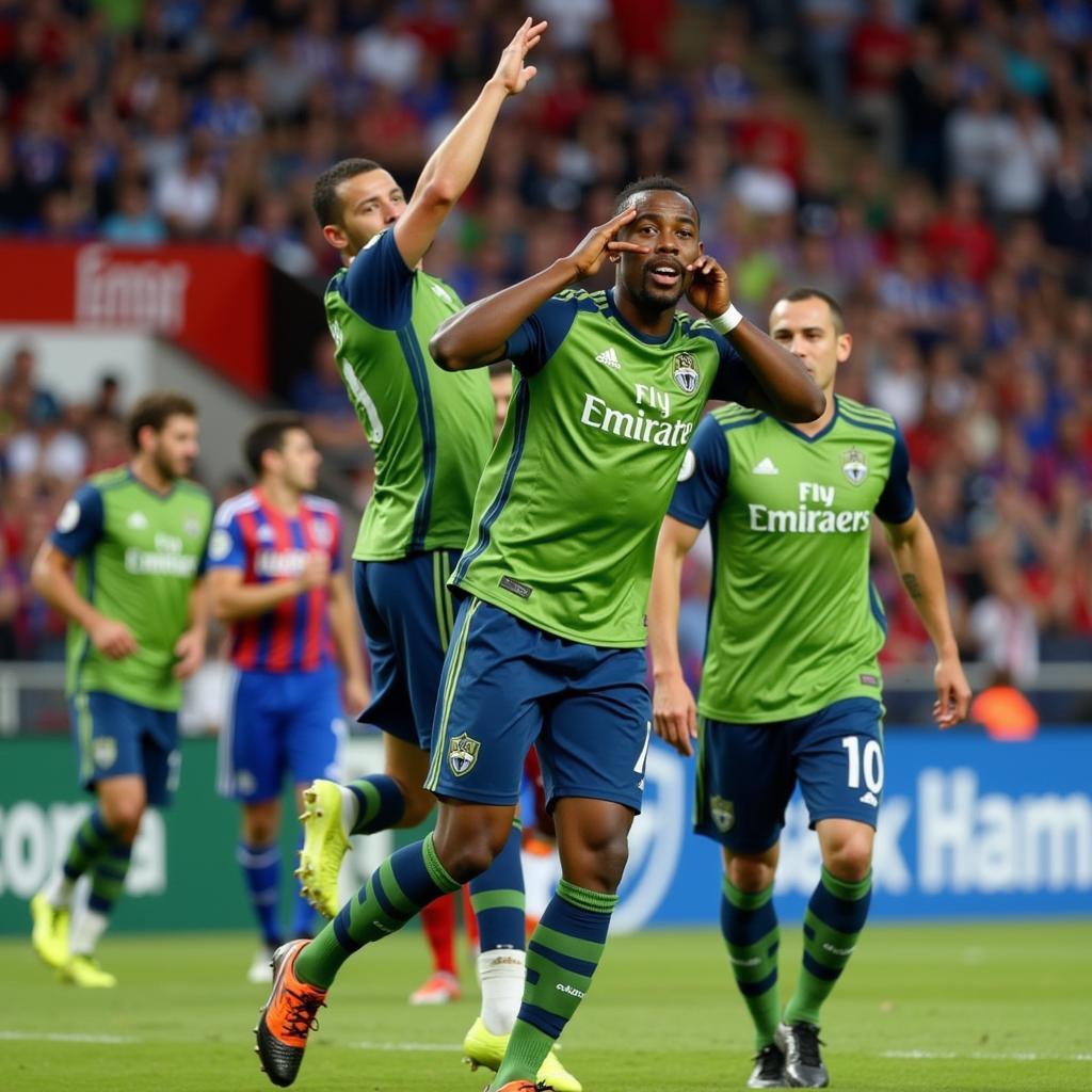 Tyrone Mears playing in Major League Soccer