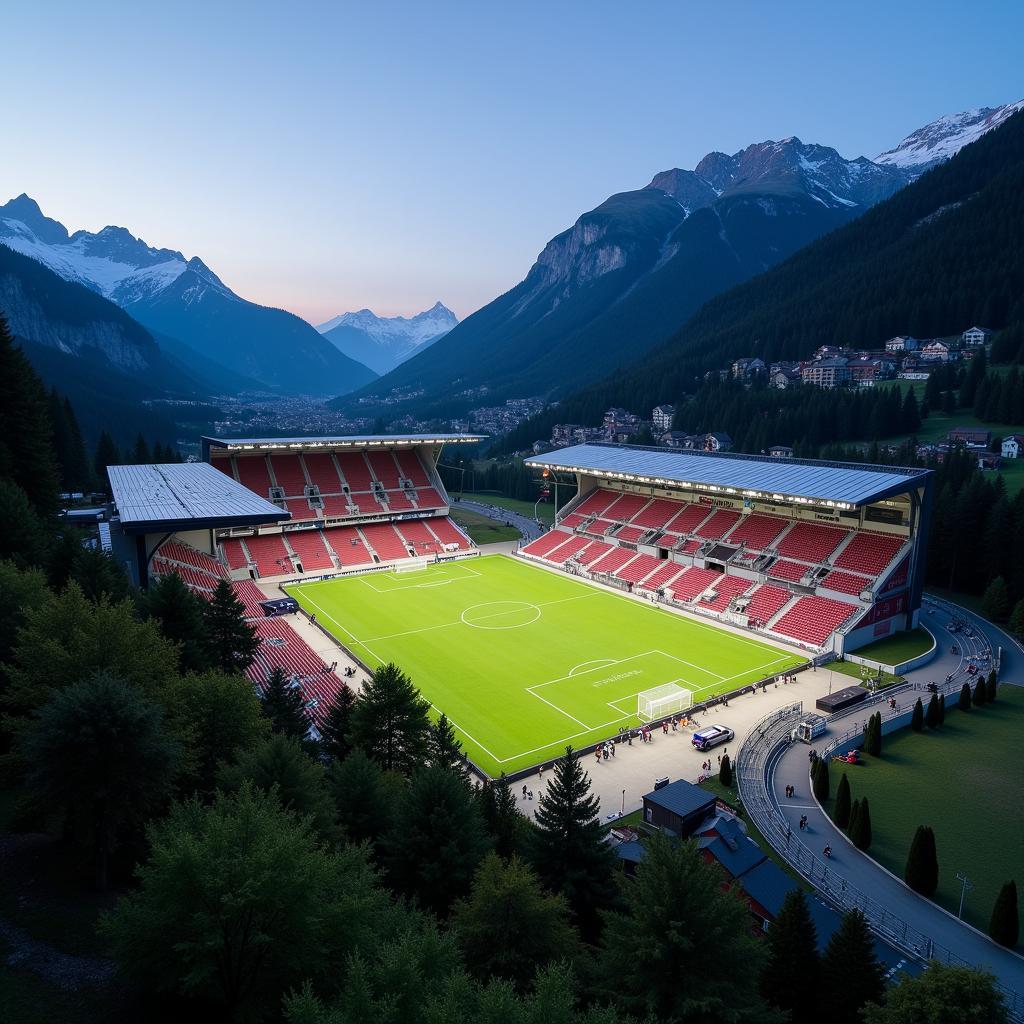 Sân vận động Rheinpark Stadion của Vaduz FC