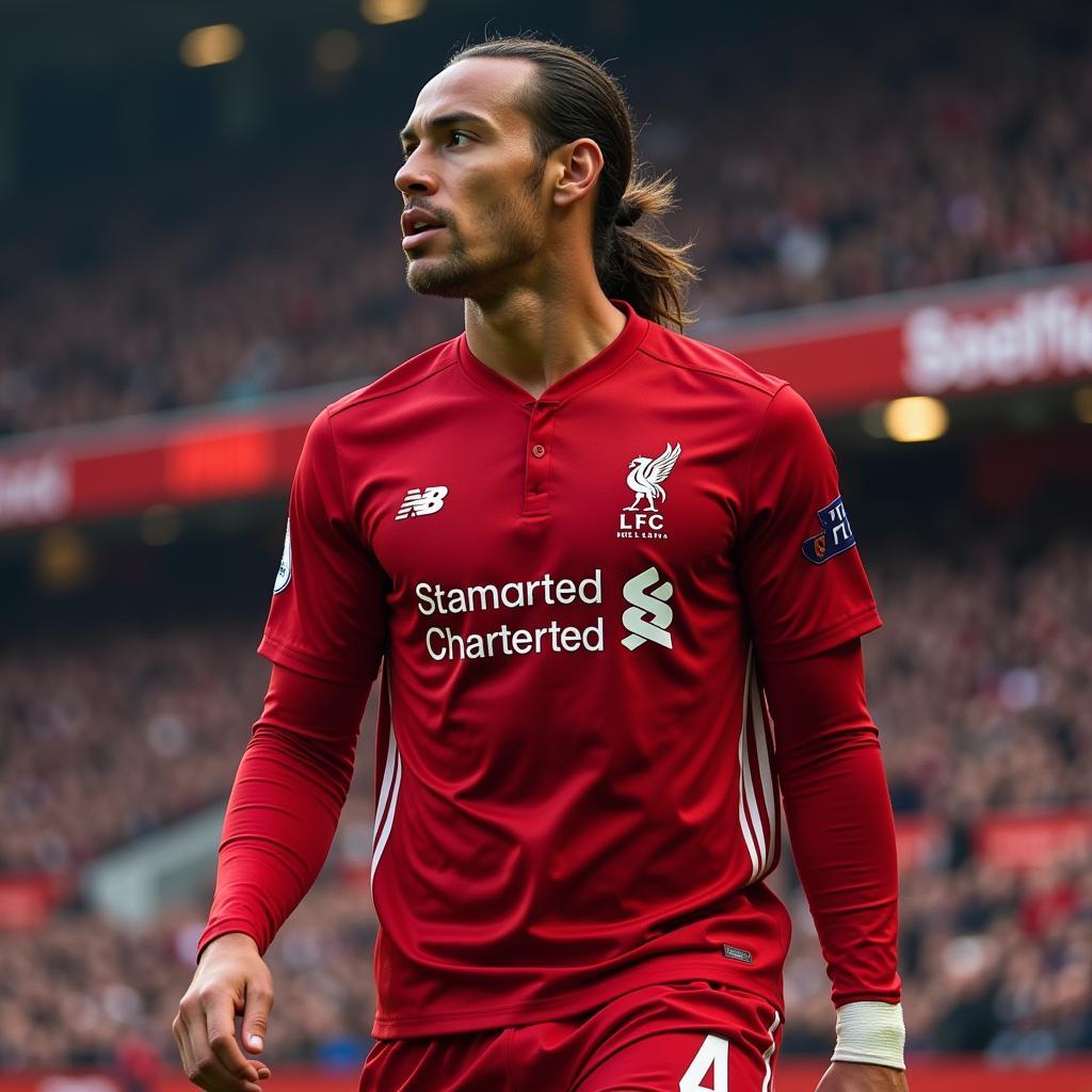 Virgil van Dijk khoác áo số 4 tại Liverpool