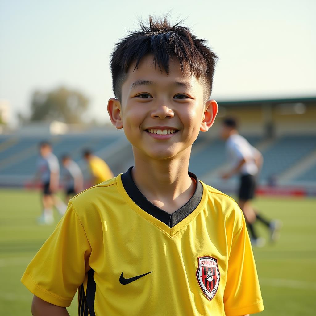 Wang Yuchen khởi nghiệp bóng đá