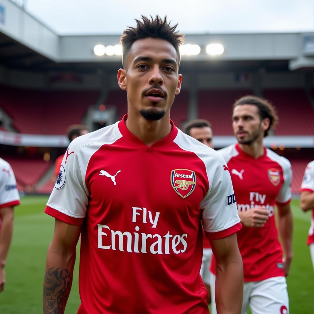 William Saliba trong màu áo Arsenal