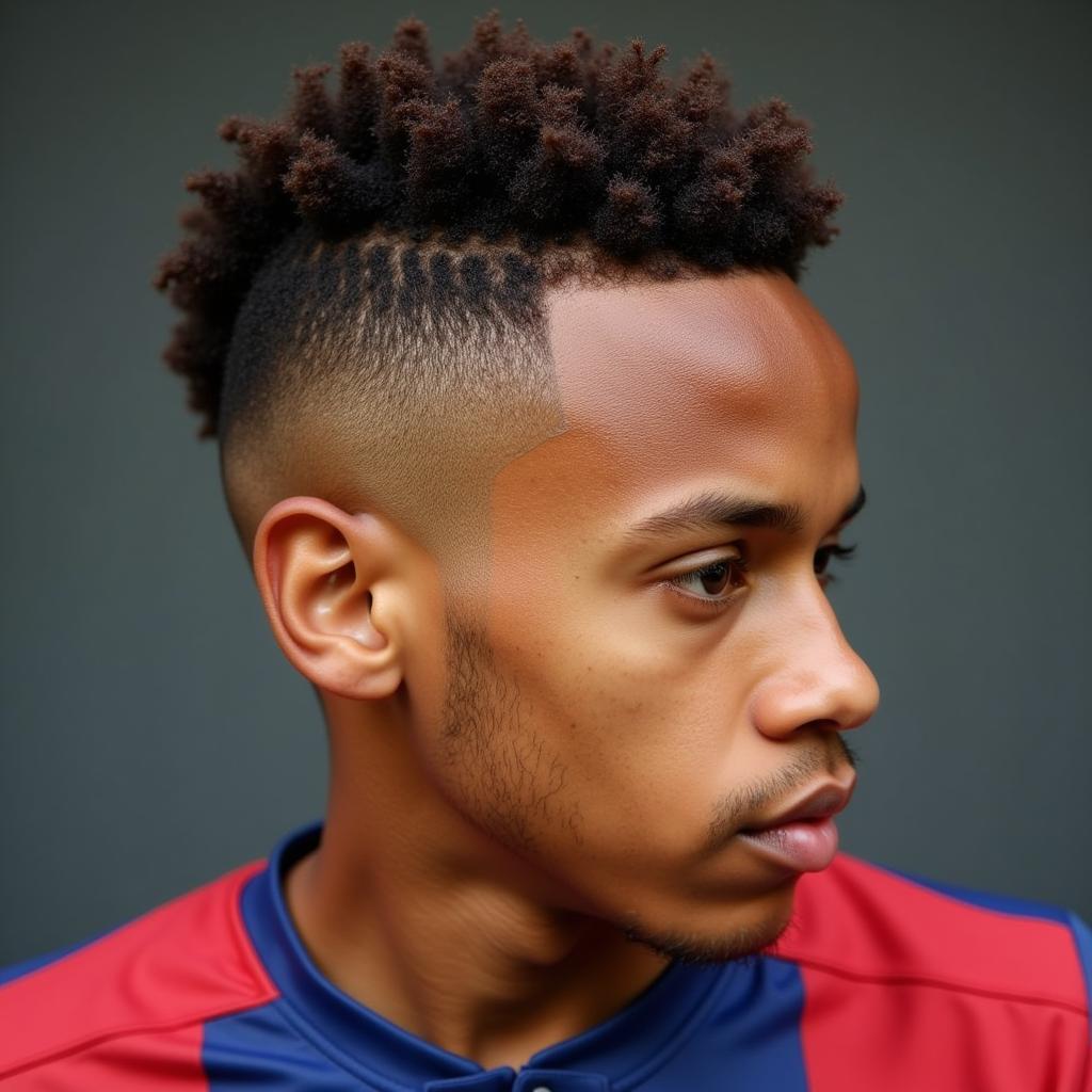 Xavi Simons với kiểu tóc ngắn gọn gàng