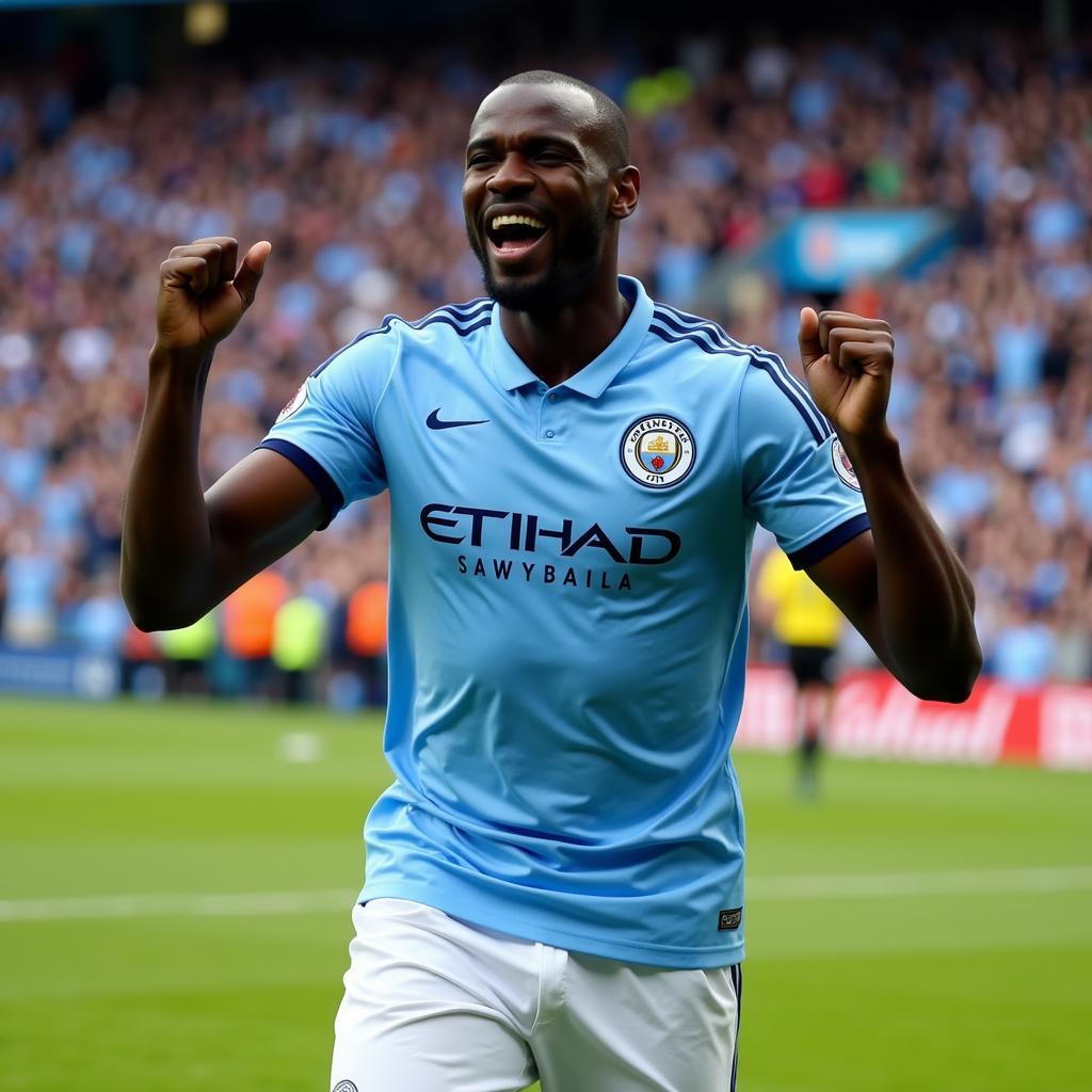 Yaya Fofana trong màu áo Man City, đỉnh cao sự nghiệp