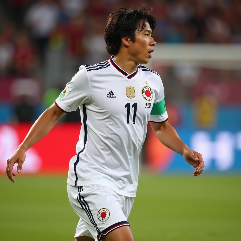 Yuya Kubo trong màu áo đội tuyển quốc gia Nhật Bản