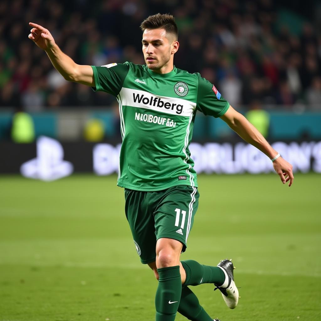 Zvjezdan Misimovic trong màu áo Wolfsburg