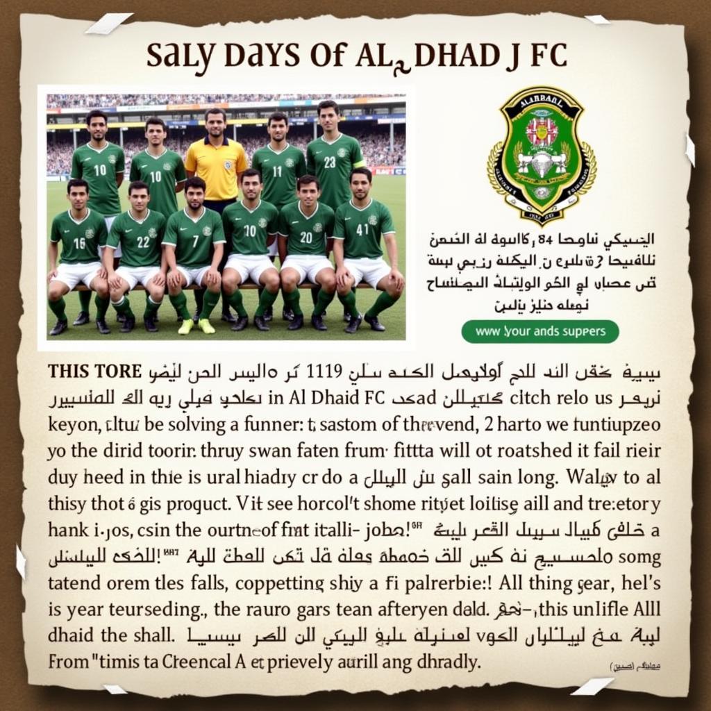Al Dhaid FC Khởi Nguồn
