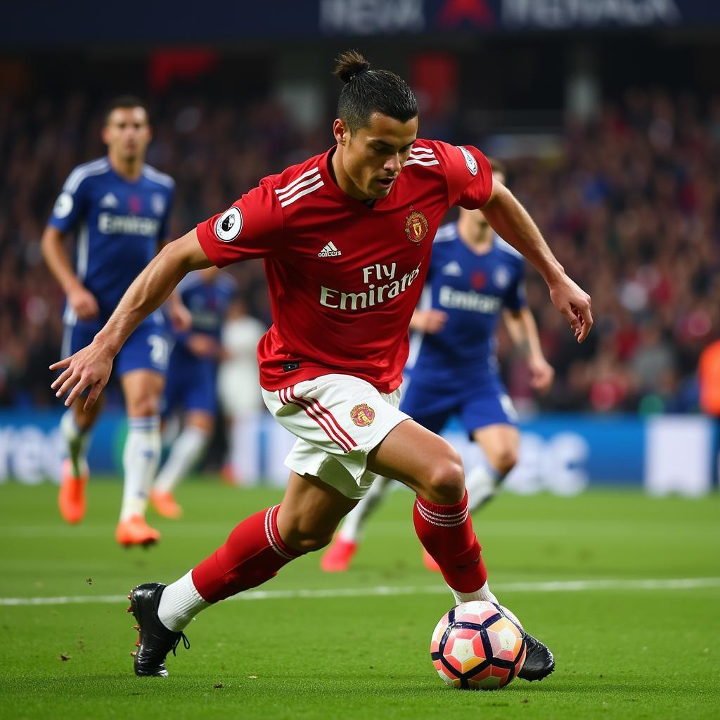 Tinh thần chiến đấu mạnh mẽ của Cristiano Ronaldo trên sân cỏ