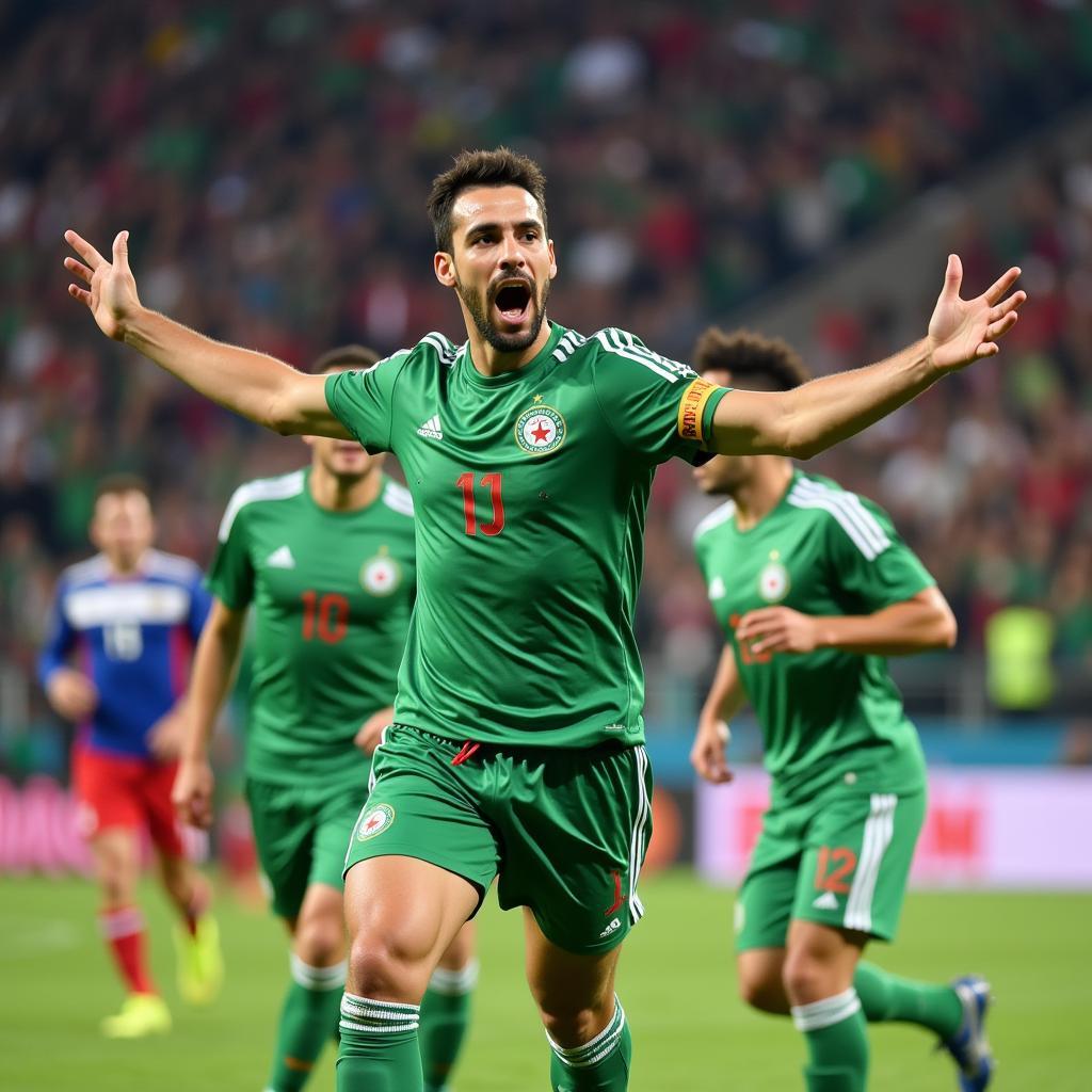 Amine Amoura Đội Tuyển Algeria