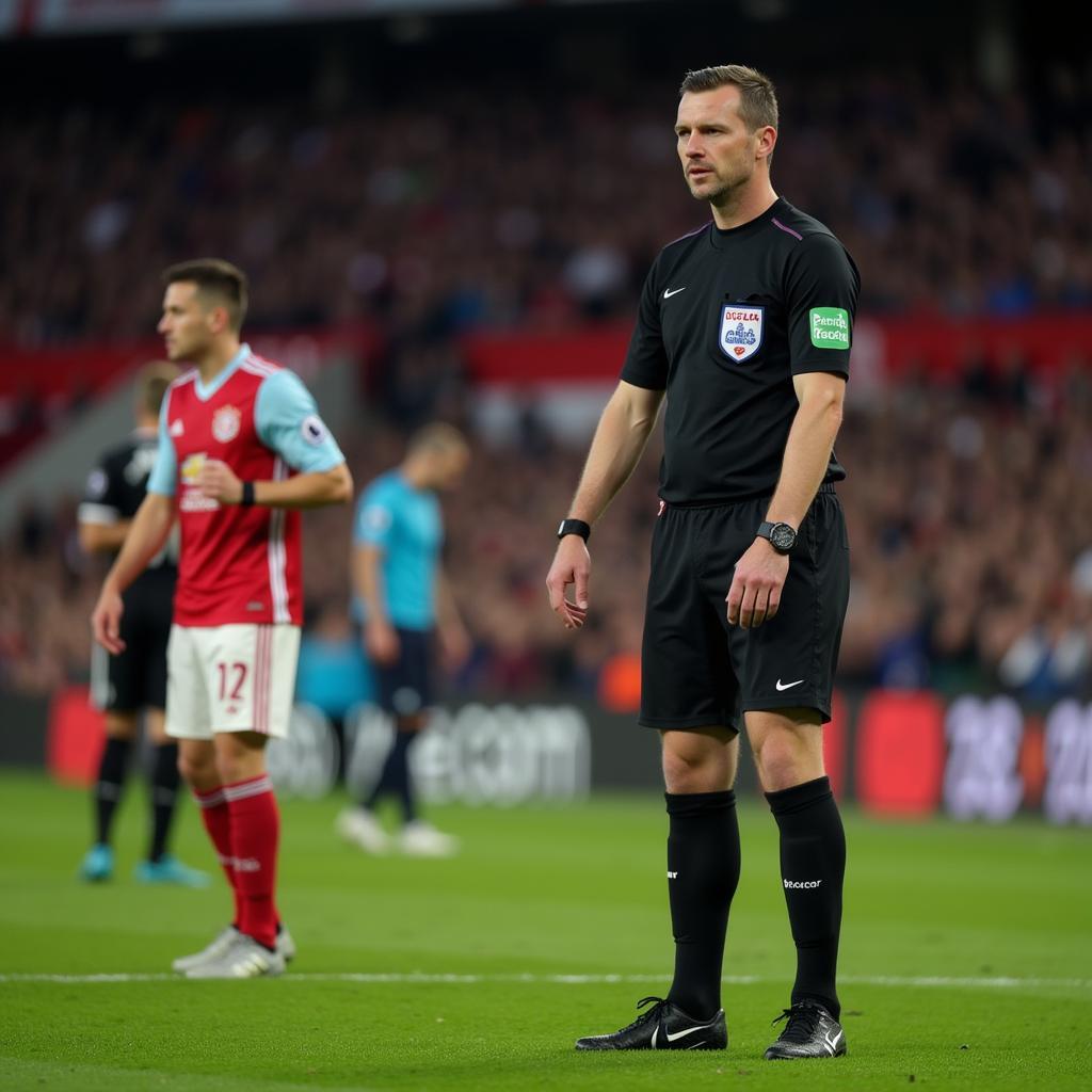 Andy Madley điều khiển trận đấu tại Premier League