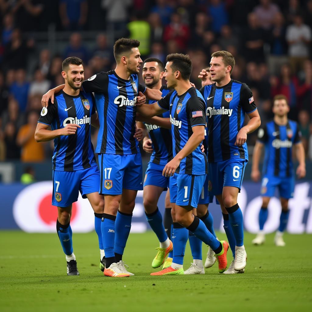 Atalanta competing in the UEFA Champions League