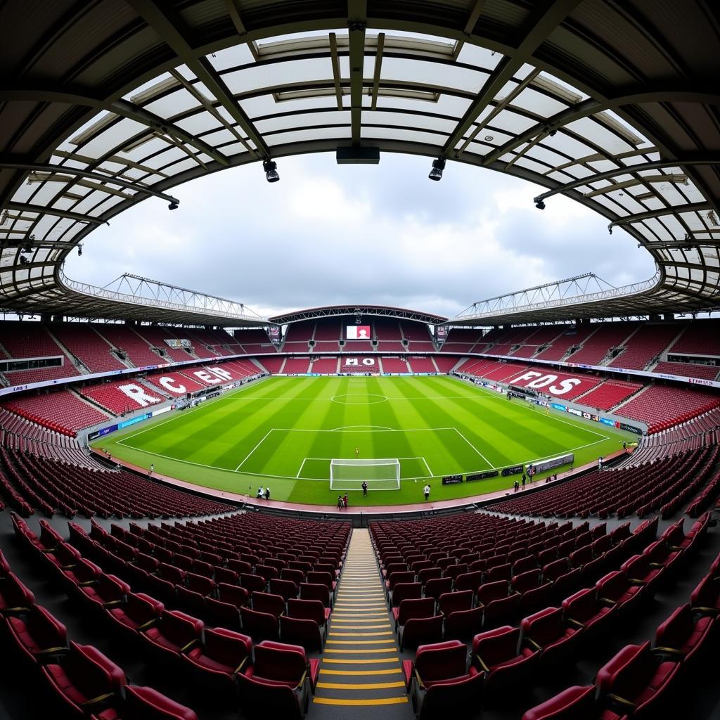 Inside view of Bologna FC Stadium