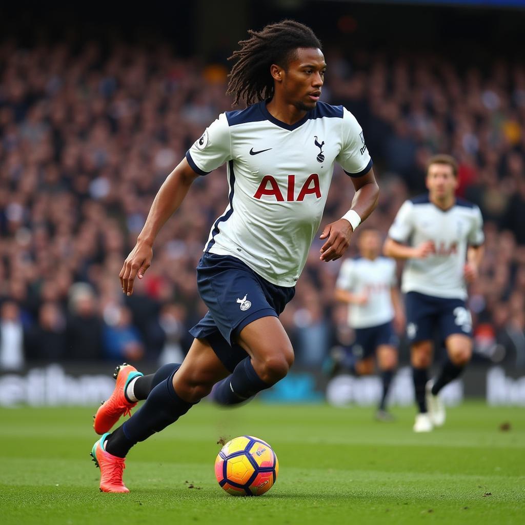 Benoît Assou-Ekotto trong màu áo Tottenham Hotspur