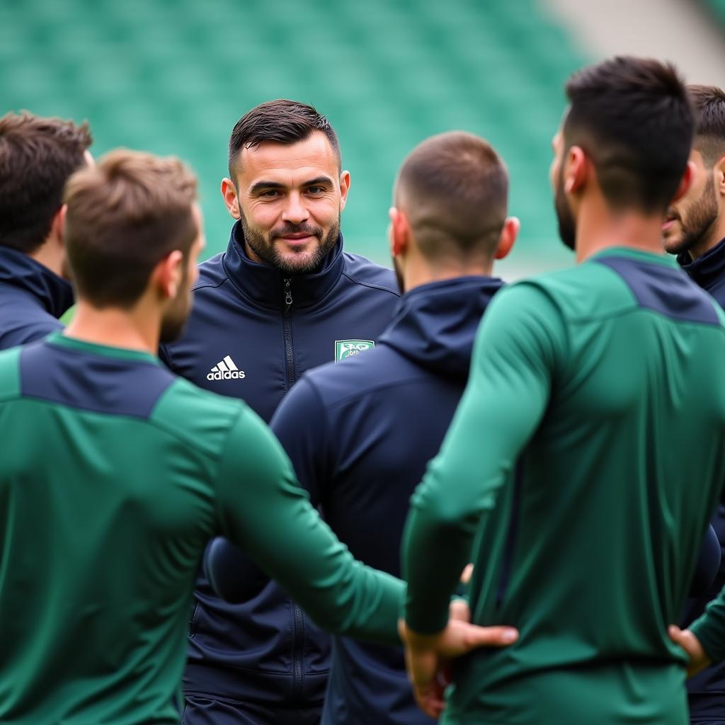 Bojinov giao lưu cùng đồng đội tại Sporting