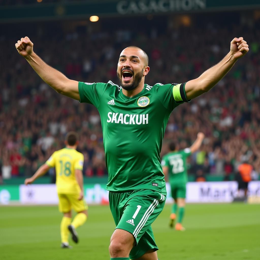 Bojinov ăn mừng bàn thắng trong màu áo Sporting Lisbon