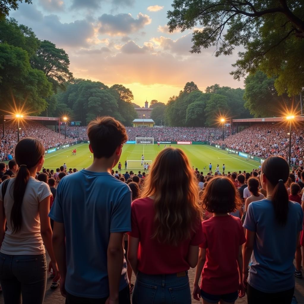 Người dân Bom Jesus da Lapa xem bóng đá