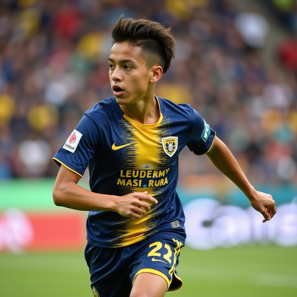 C Huerta trong màu áo Pumas thời trẻ
