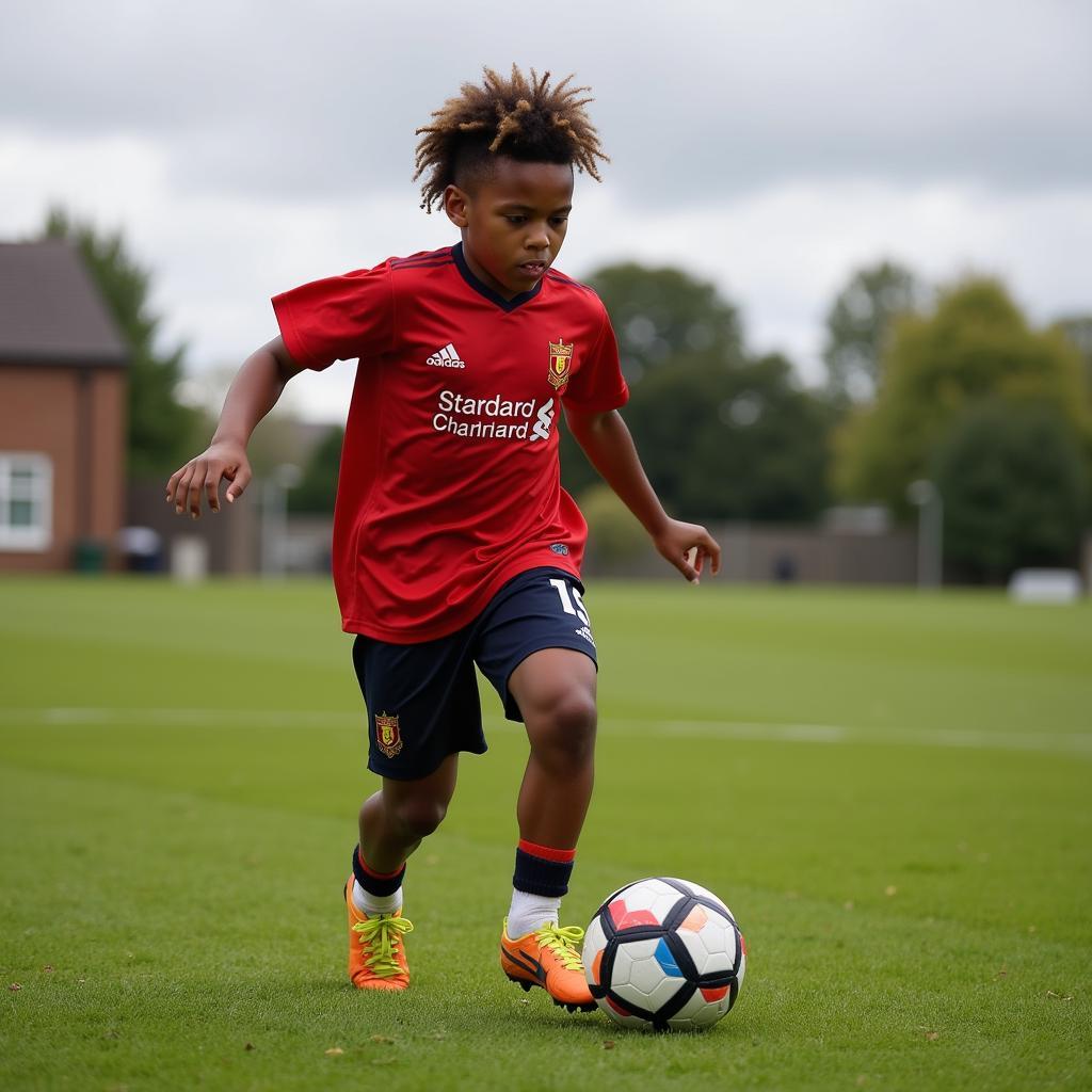 Alex Oxlade-Chamberlain khởi đầu sự nghiệp bóng đá
