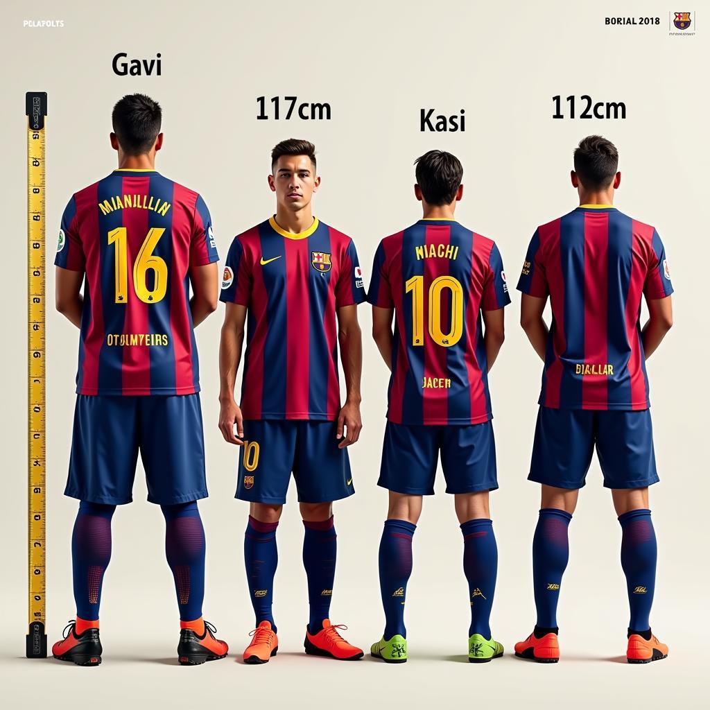 Gavi's Height Compared to Other Players