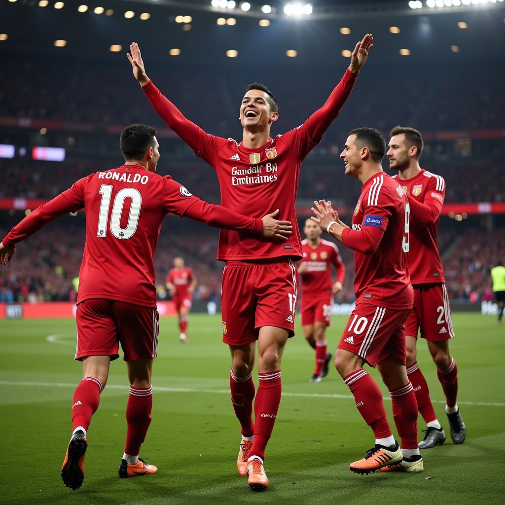 CR7 Chúc mừng chiến thắng