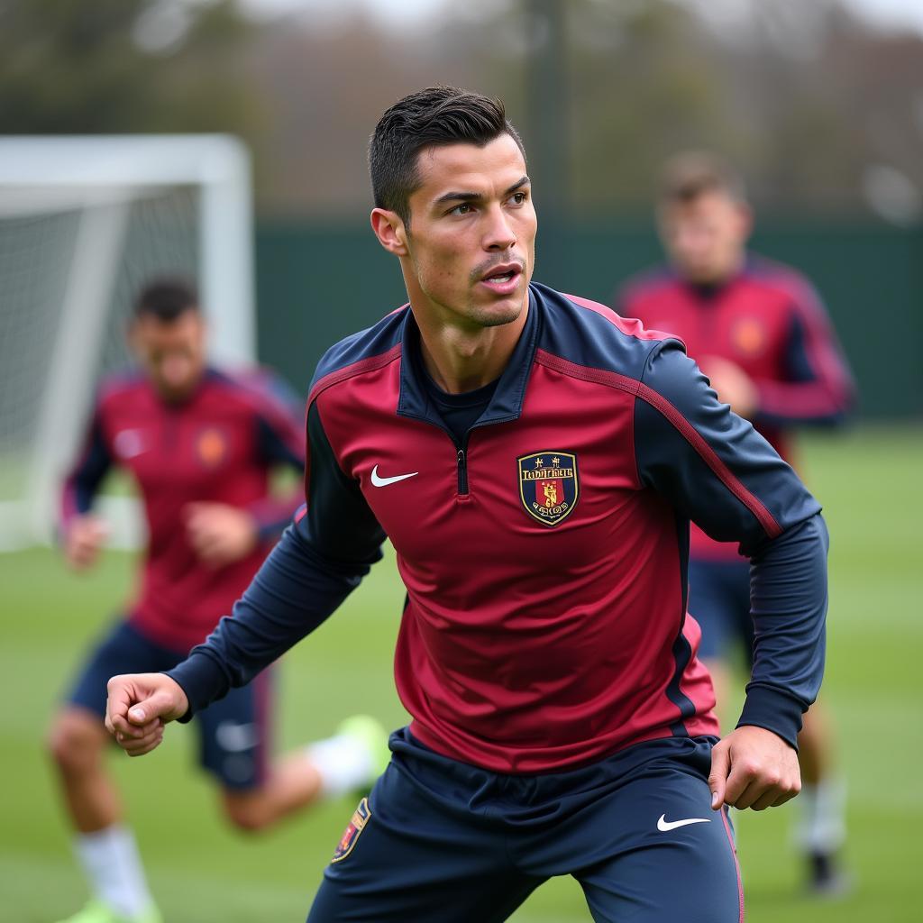 Cristiano Ronaldo luyện tập chăm chỉ để duy trì phong độ