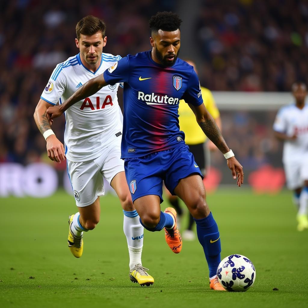 Dani Alves phô diễn kỹ thuật