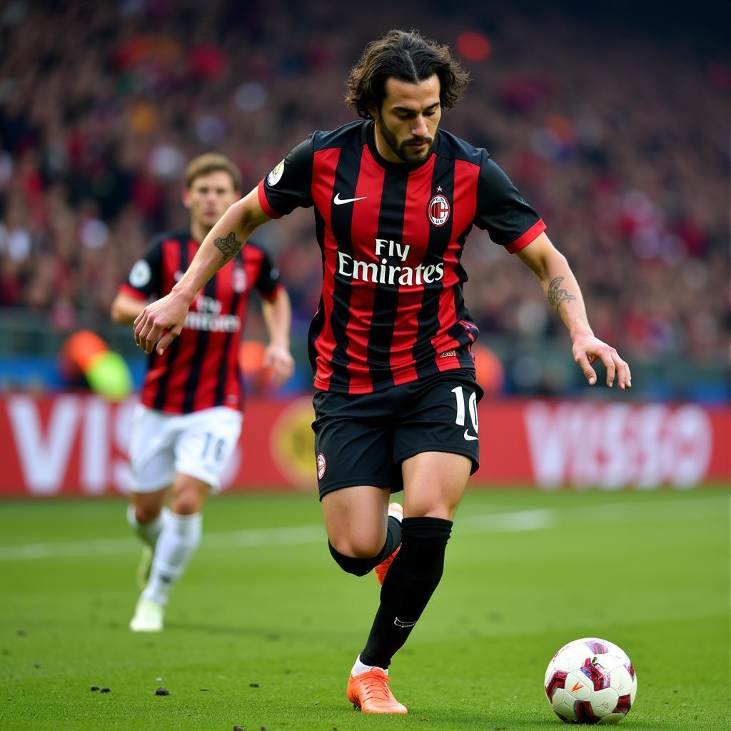 Daniele Bonera trong màu áo AC Milan