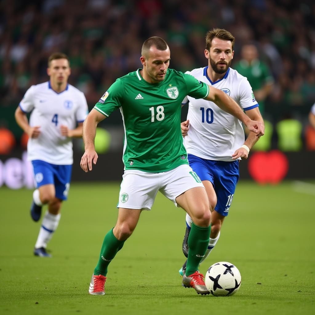 Darren Stapleton Trong Màu Áo Đội Tuyển Cộng Hòa Ireland