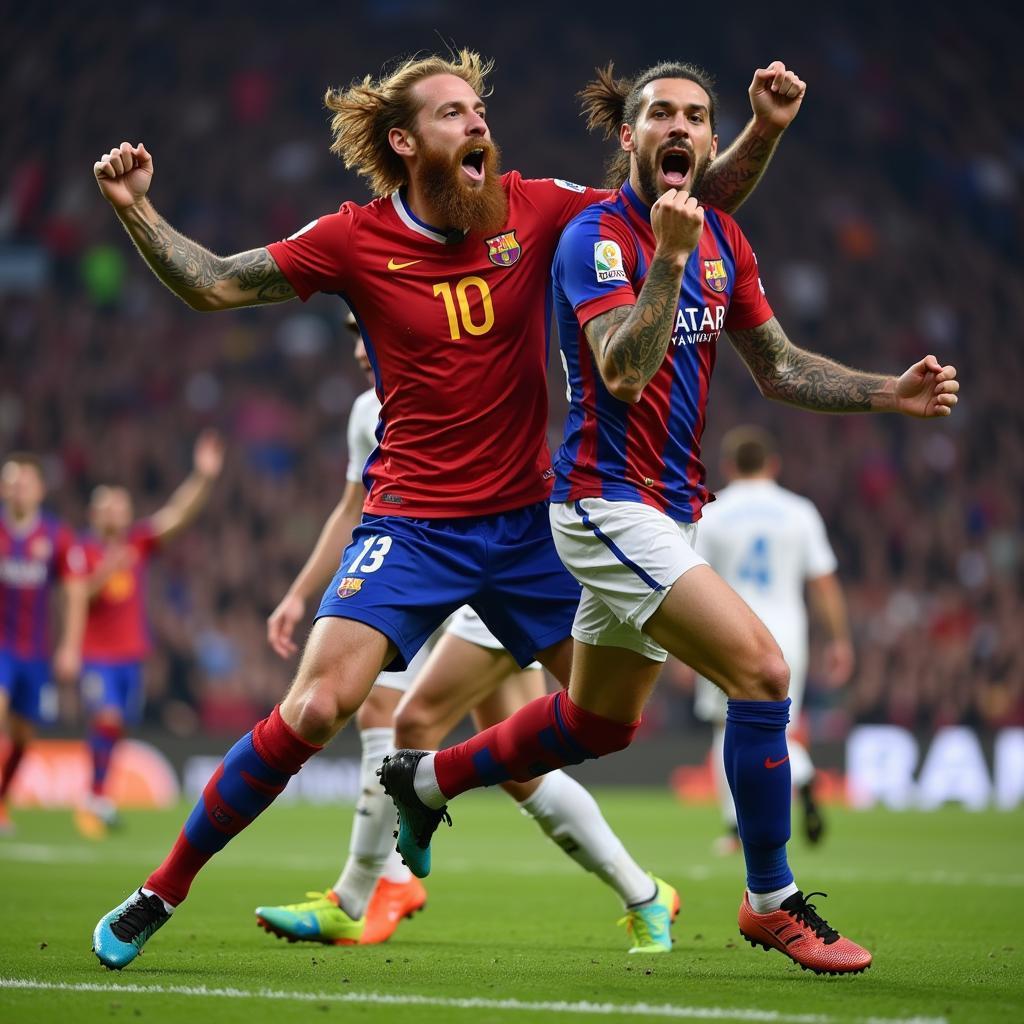 Davide Moscardelli ăn mừng bàn thắng