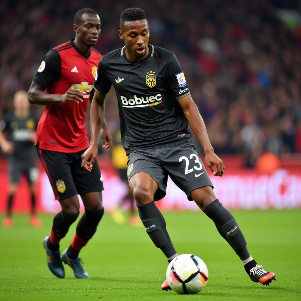 Dembele trong màu áo Rennes với số áo 23
