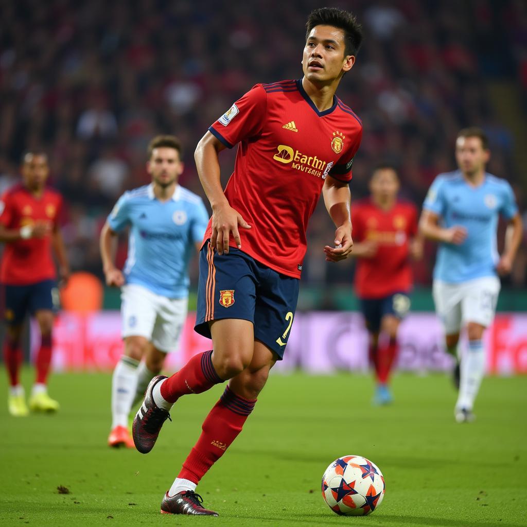 Dennis Villanueva trong màu áo đội tuyển