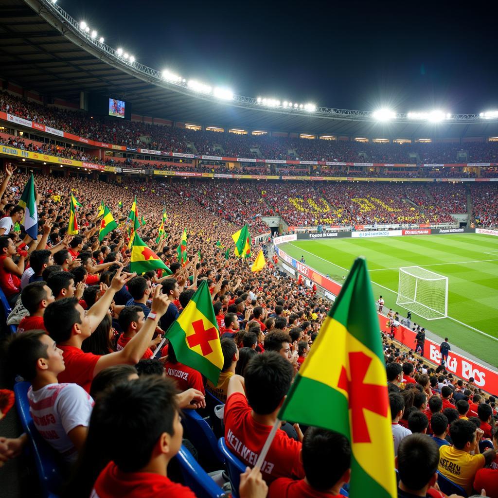 Cổ động viên Deportivo Capiatá trên khán đài