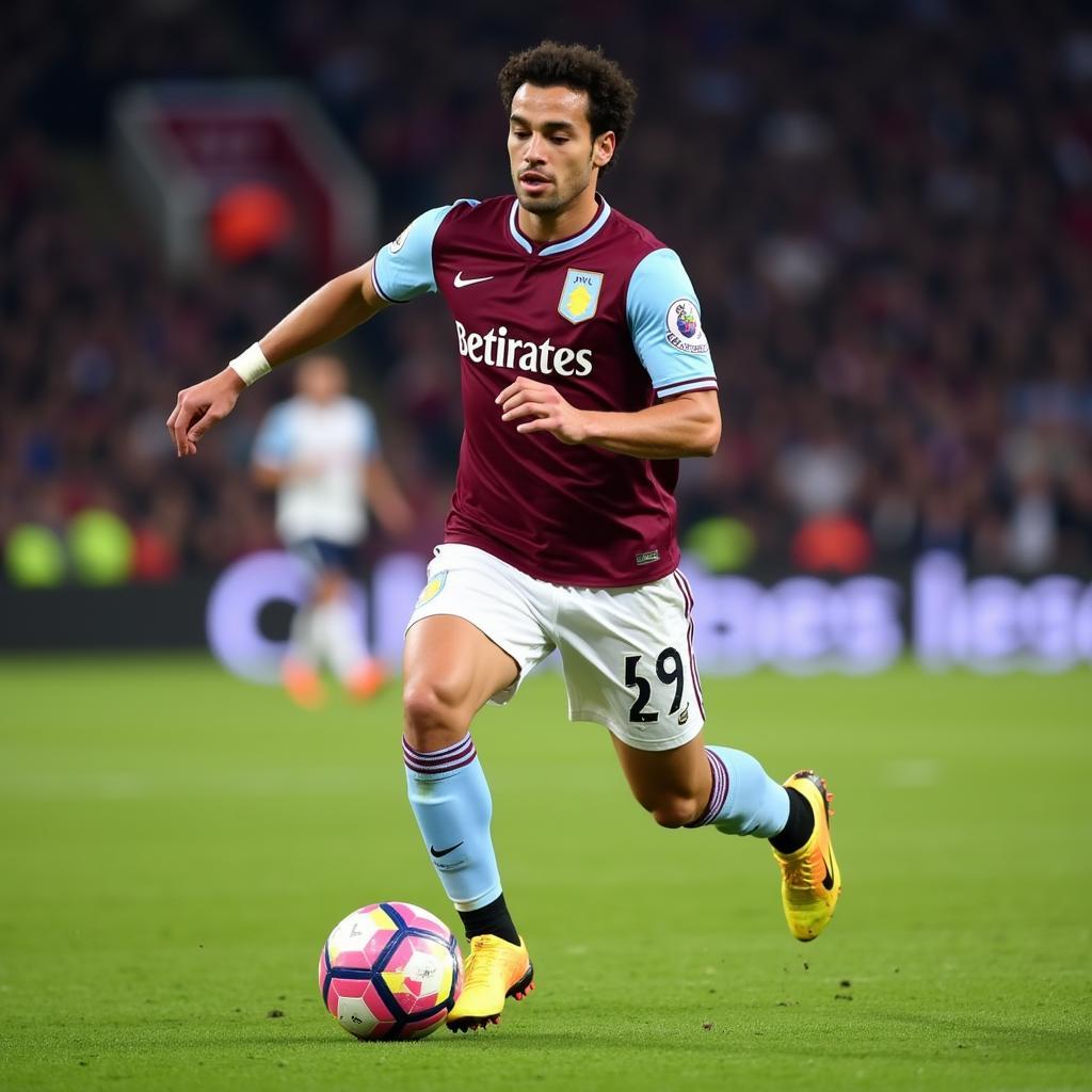 Diego Carlos trong màu áo Aston Villa