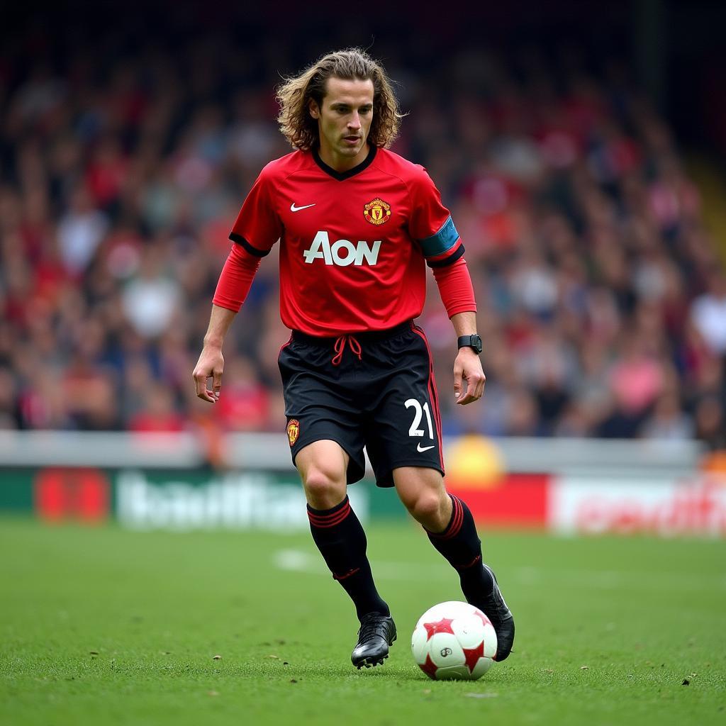 Diego Forlan khoác áo số 21 tại Manchester United