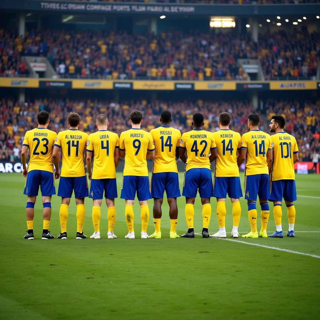 Đội hình Al Nassr players ra sân trong trận đấu gần nhất