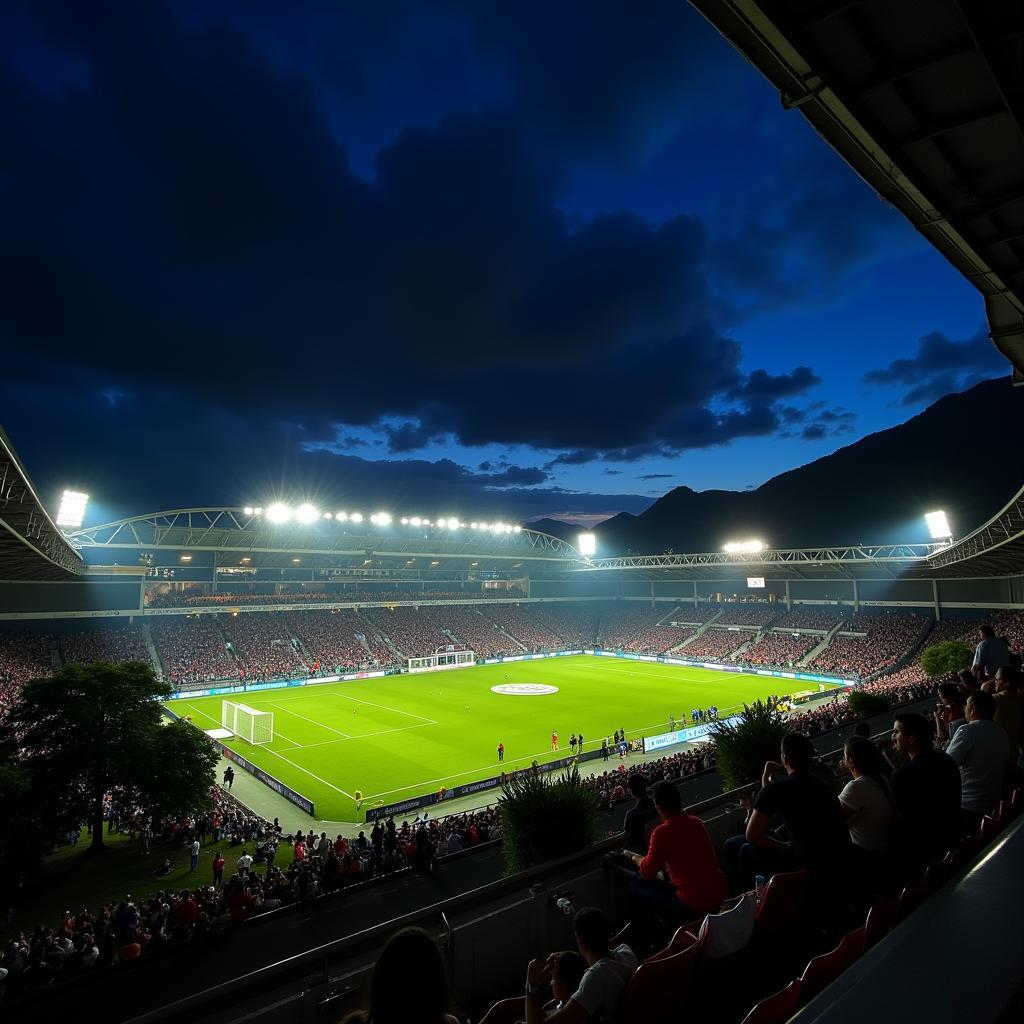 Estadio Guatemala lung linh về đêm