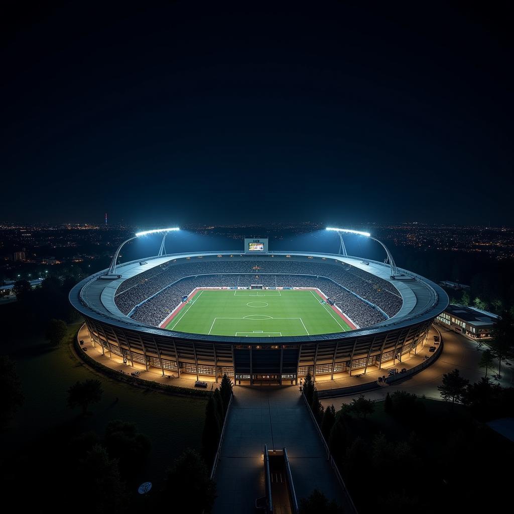 Estadio Luso Brasileiro về đêm
