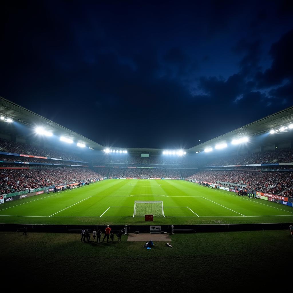 Sân vận động Estadio Rico Perez về đêm