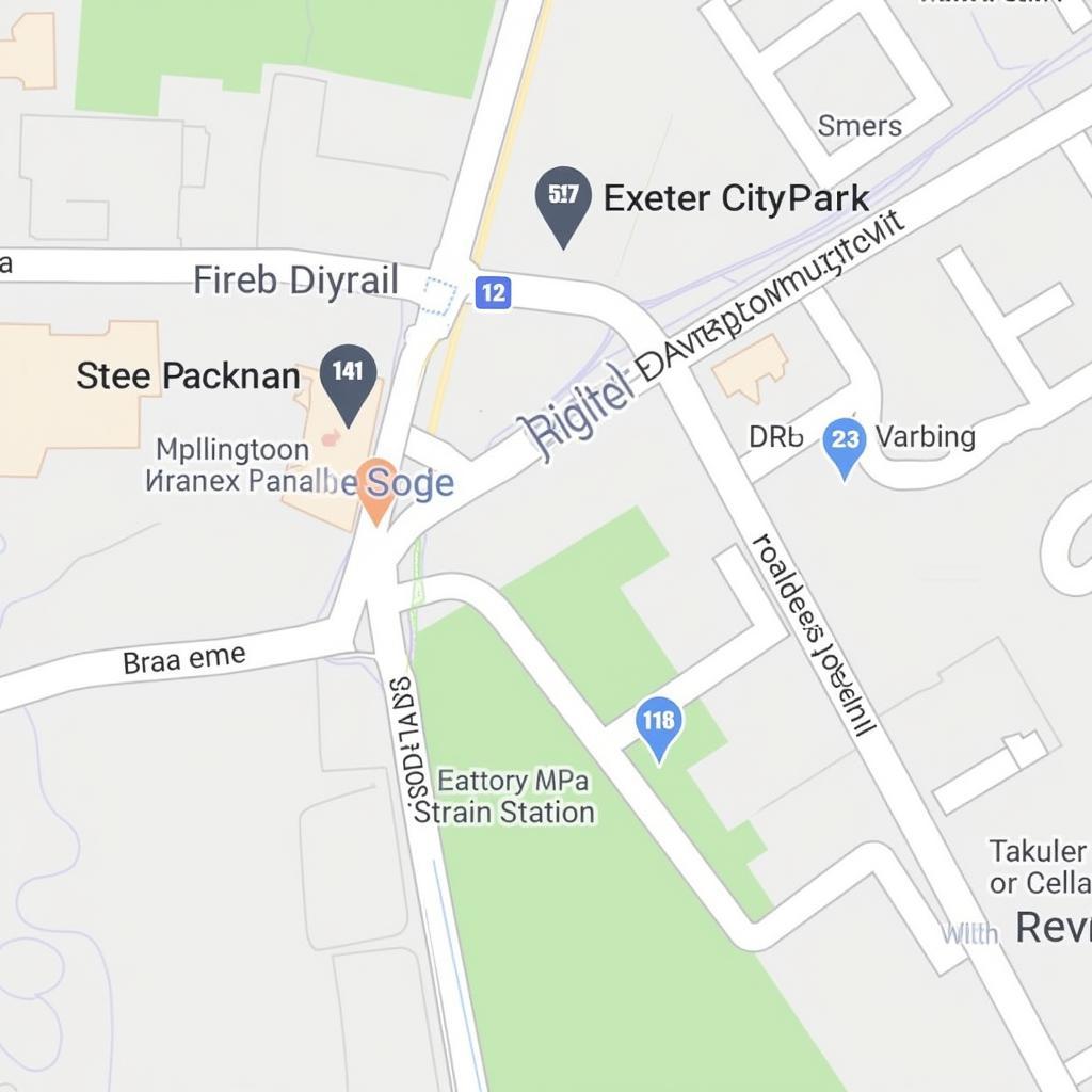Vị trí và phương tiện di chuyển đến Exeter City Park
