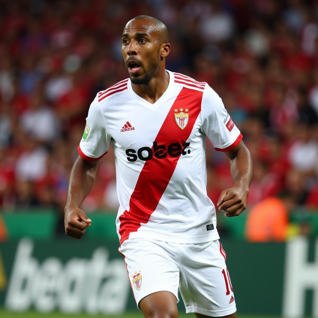 F Kanoute trong màu áo Sevilla