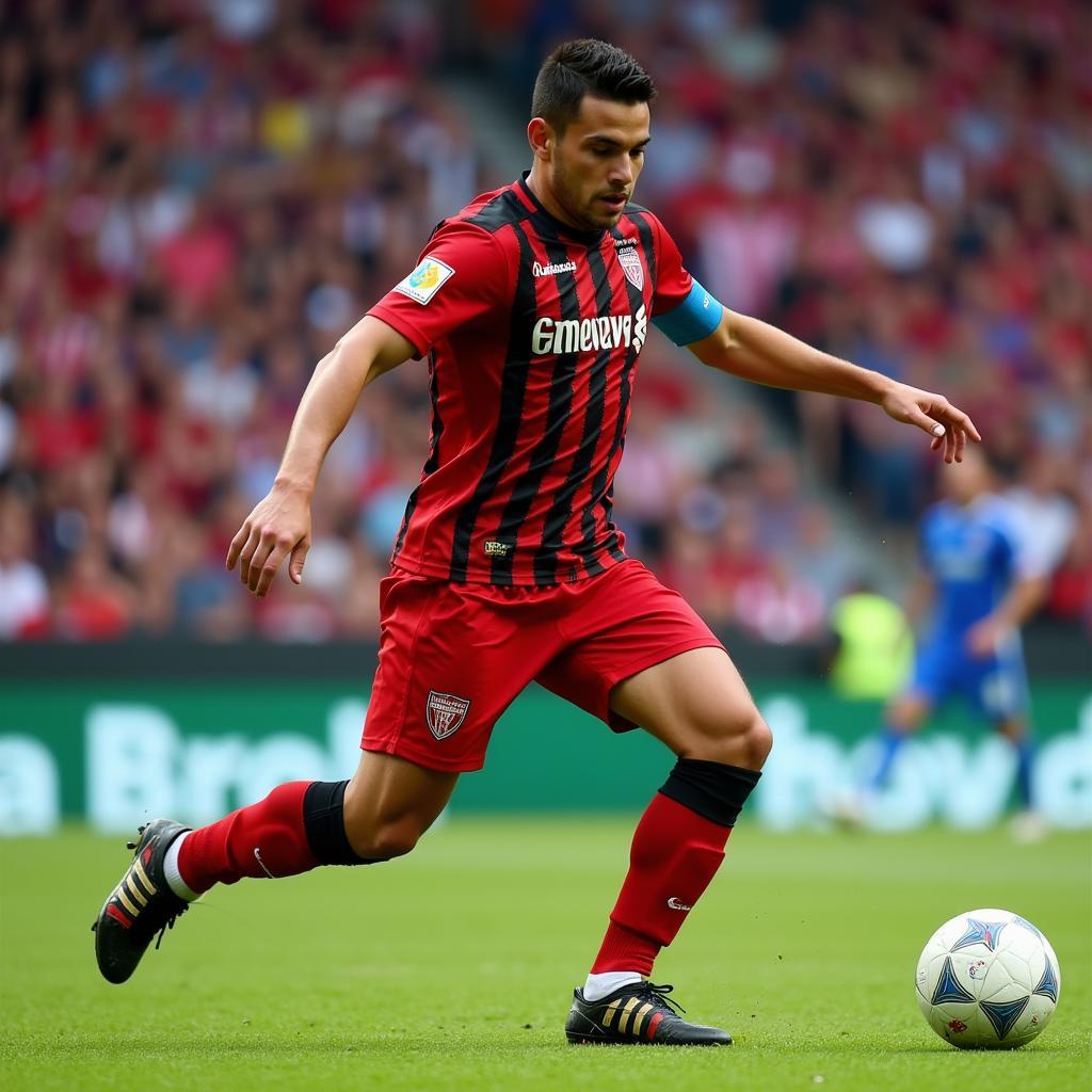 Fabricio Diaz thi đấu cho Liverpool Montevideo