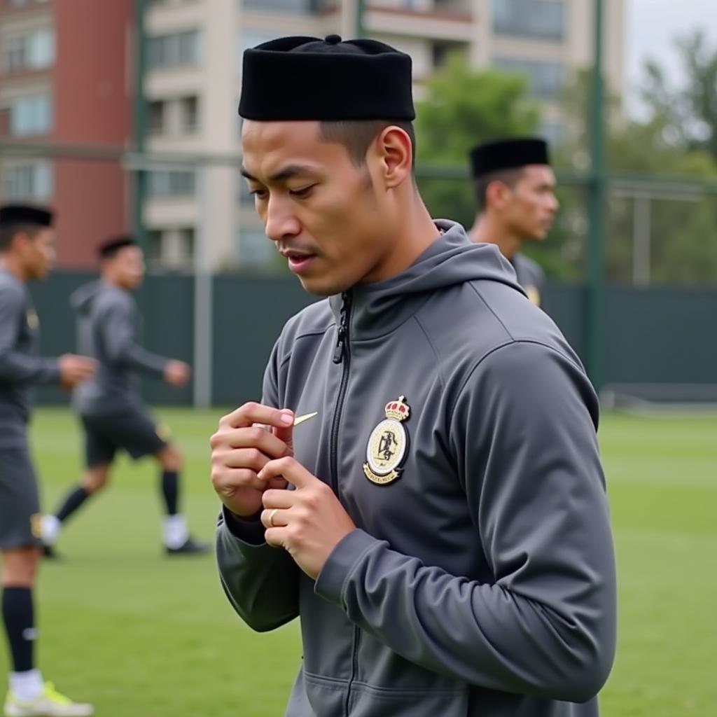 Faiq Bolkiah tập luyện
