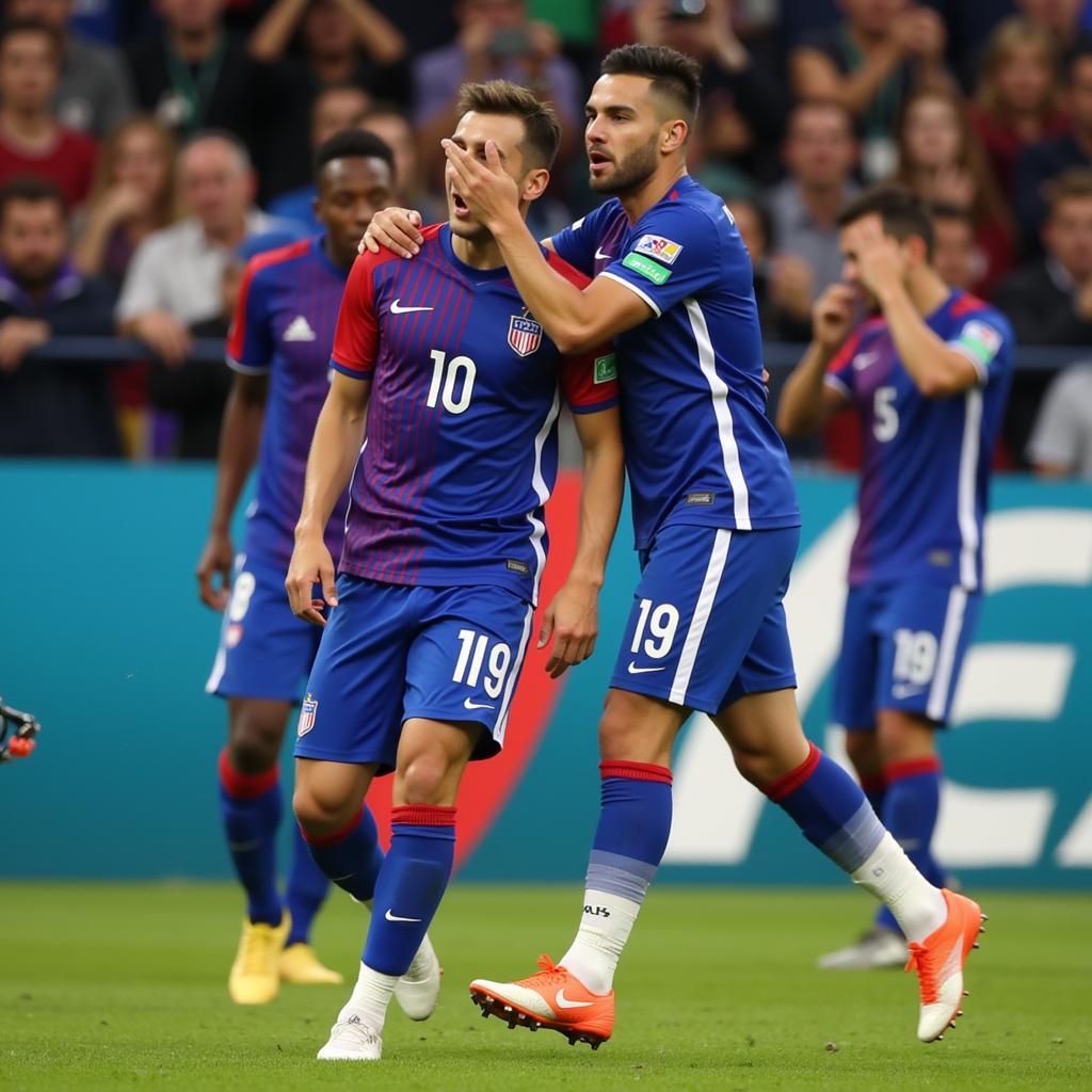 Federico Chiesa ăn mừng bàn thắng tại Euro 2020
