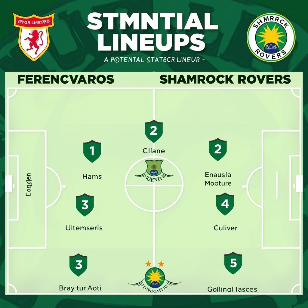 Ferencvaros và Shamrock Rovers Đội Hình