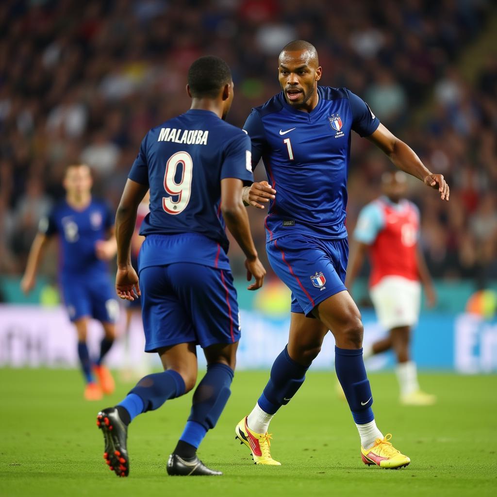 Florent Malouda trong màu áo đội tuyển Pháp