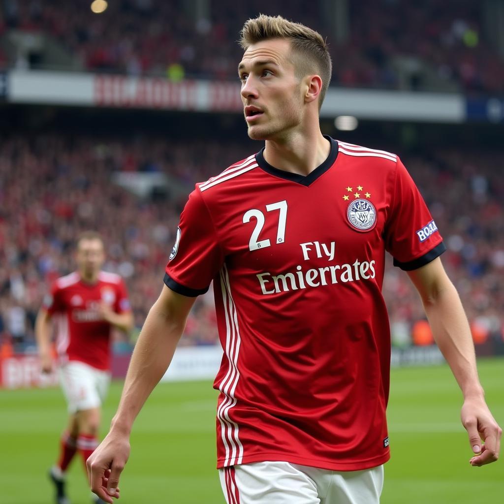 Florian Wirtz khoác áo số 27 tại Bayer Leverkusen
