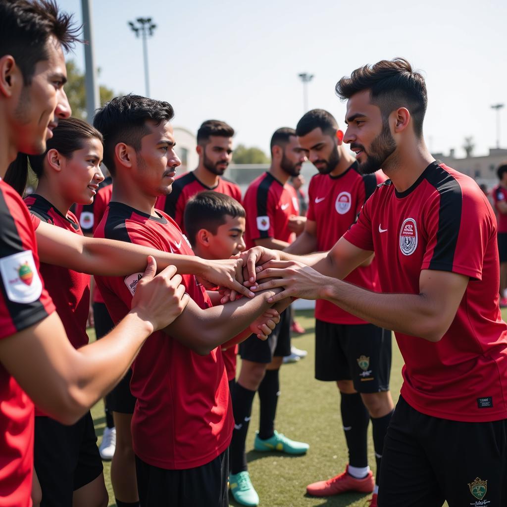Hajer FC giao lưu với người hâm mộ