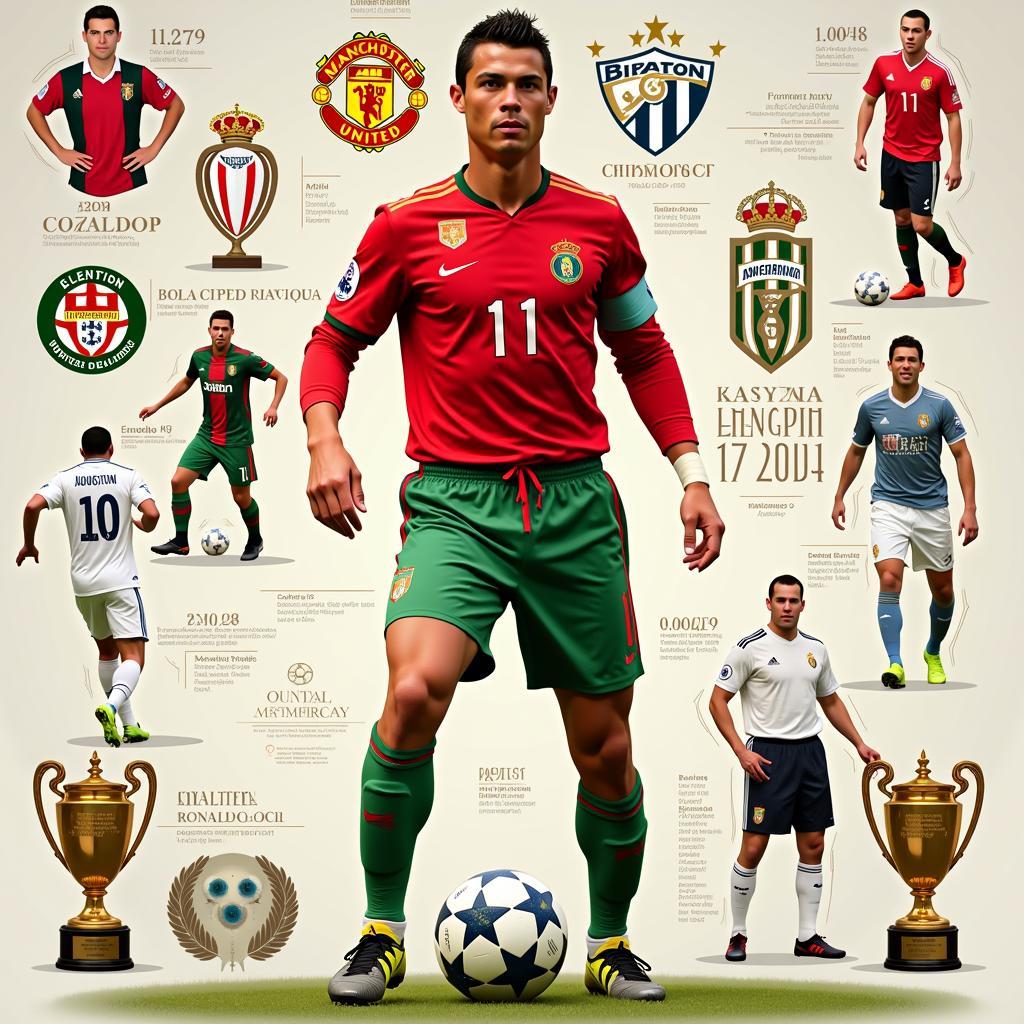 Hành trình sự nghiệp lẫy lừng của Cristiano Ronaldo